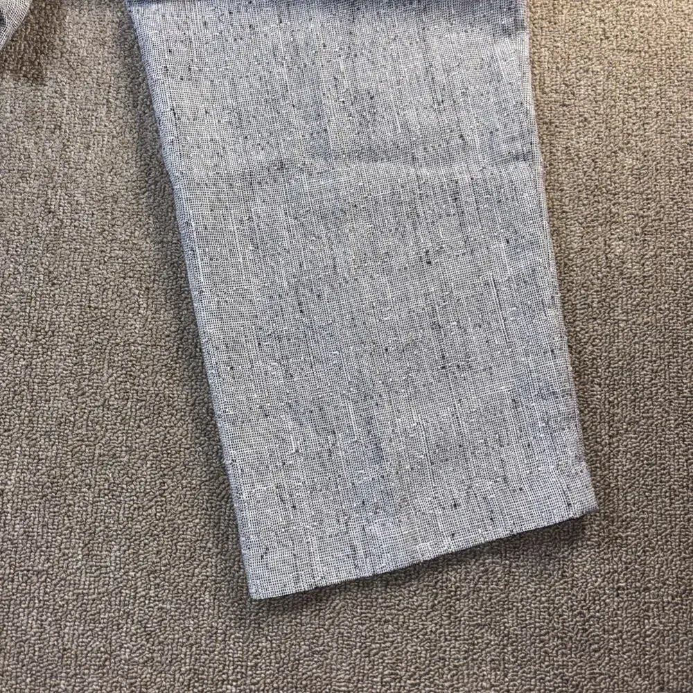 Vintage IMPACT Textured Slacks Pants USA Gray 34x30 Disco Leisure